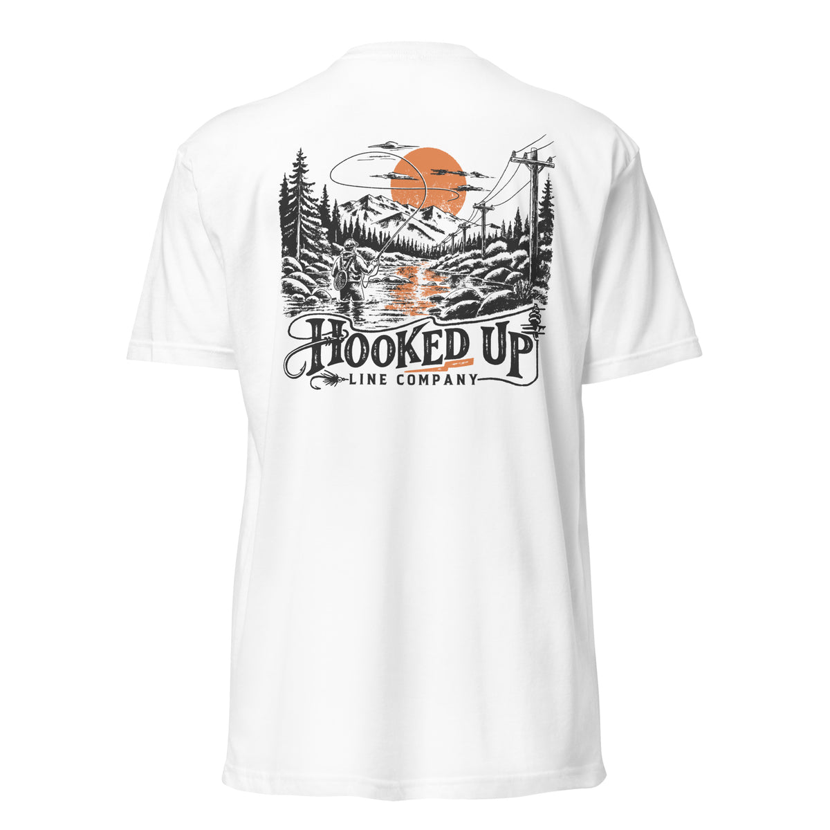 Cast Your Cares 2.0 t-shirt in White, back view