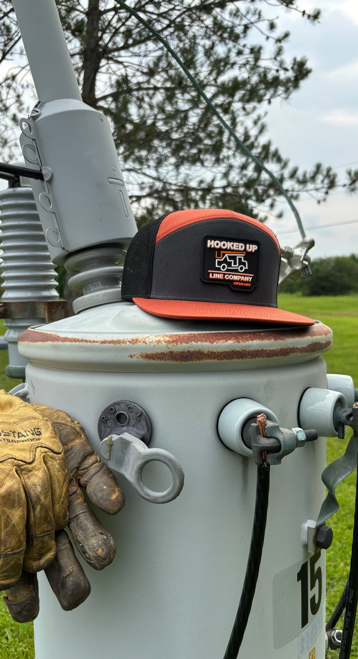 Rubber patch hat
