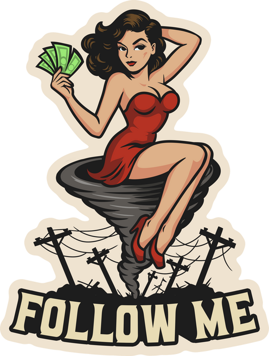 Follow Me Sticker