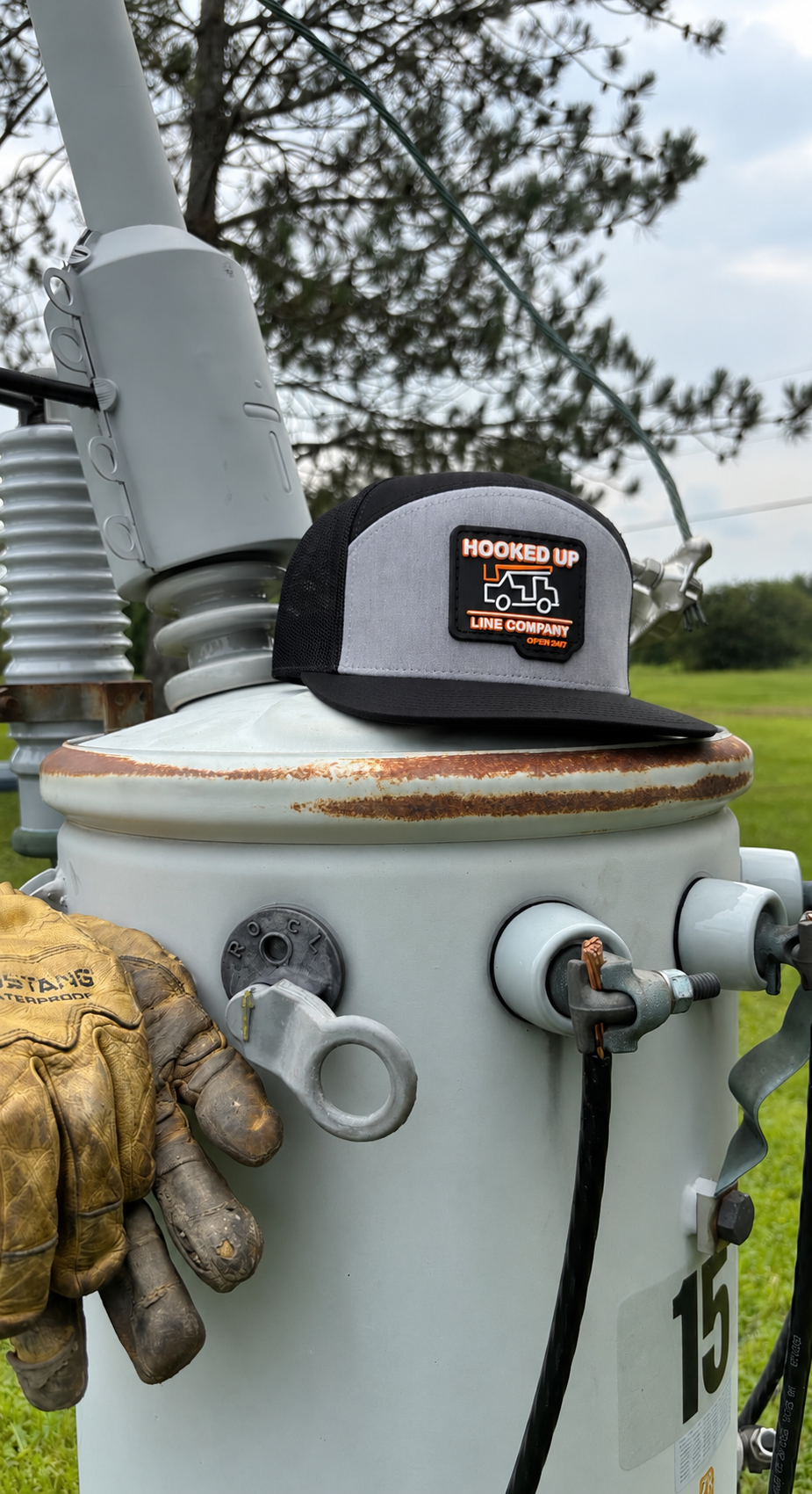 Rubber patch hat