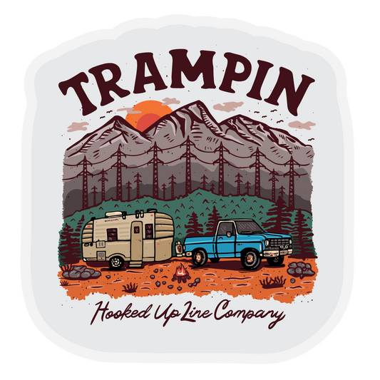 Trampin Sticker