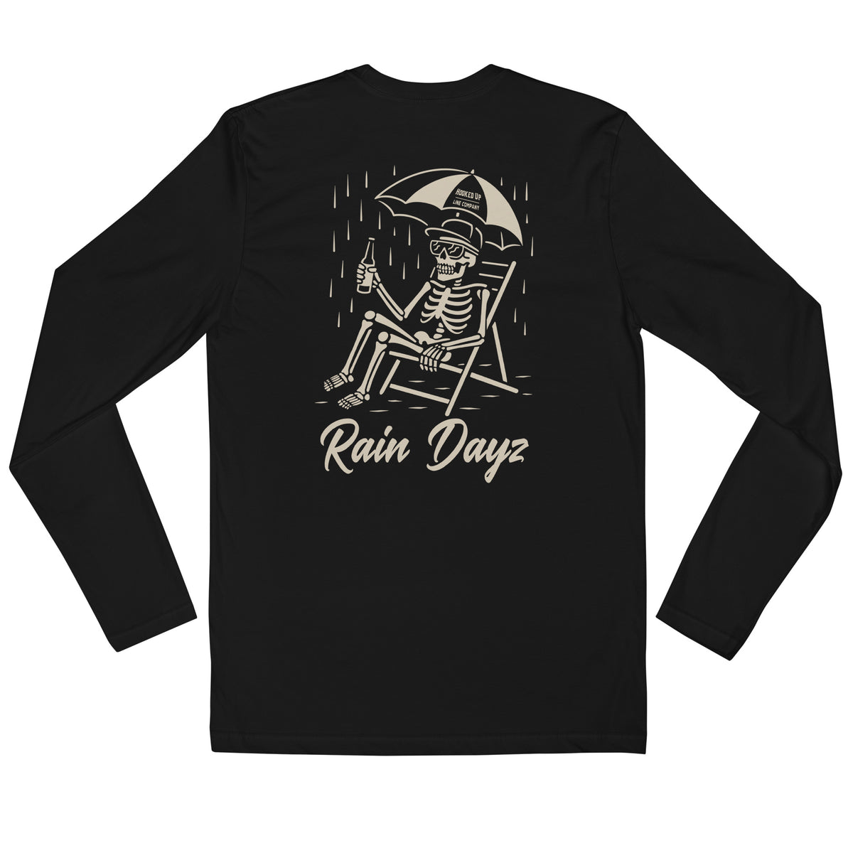 Rain Dayz long sleeve in Black, back view