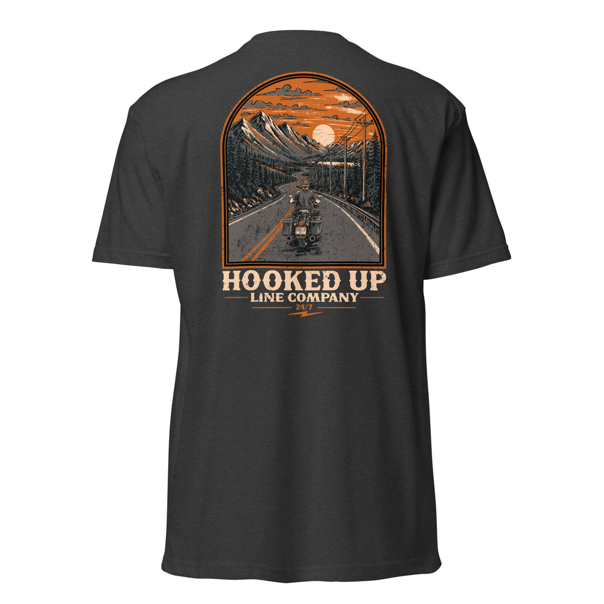 Days Over 2.0 t-shirt in Charcoal, back view
