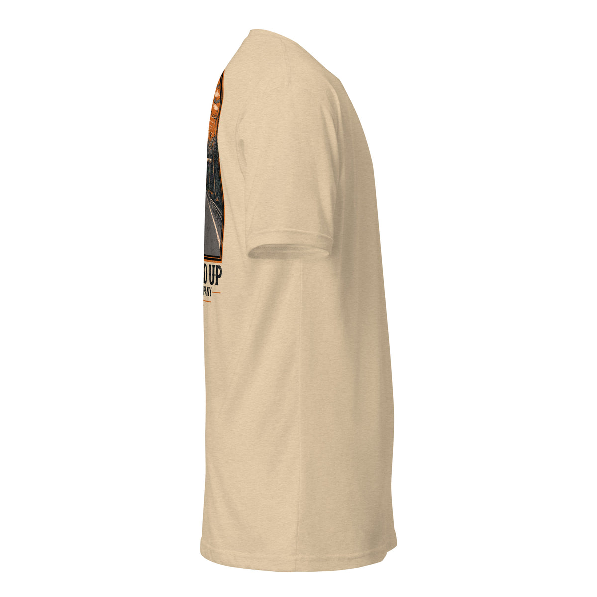 Days Over t-shirt in Heather Tan, right view