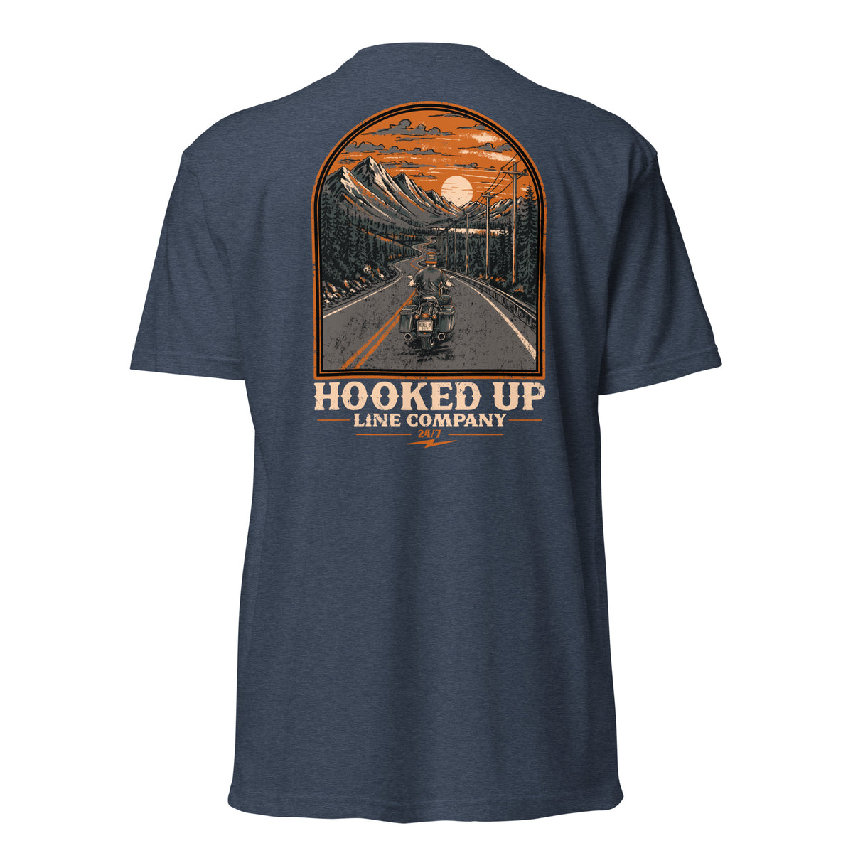 Days Over 2.0 t-shirt in Midnight Navy, back view