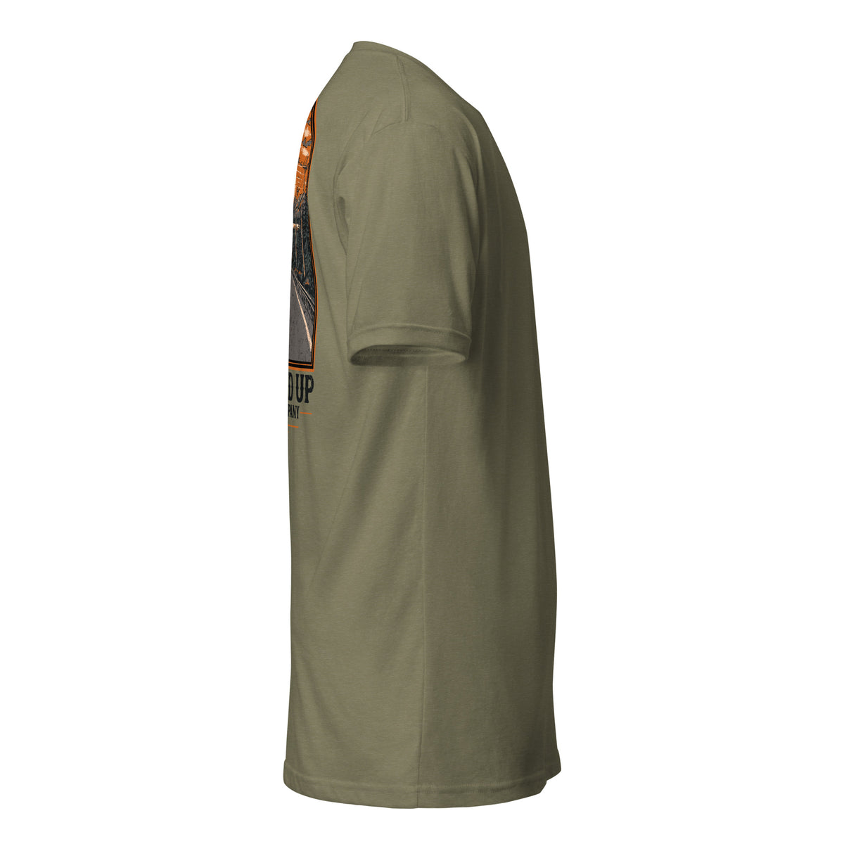 Days Over t-shirt in Military Green, right view